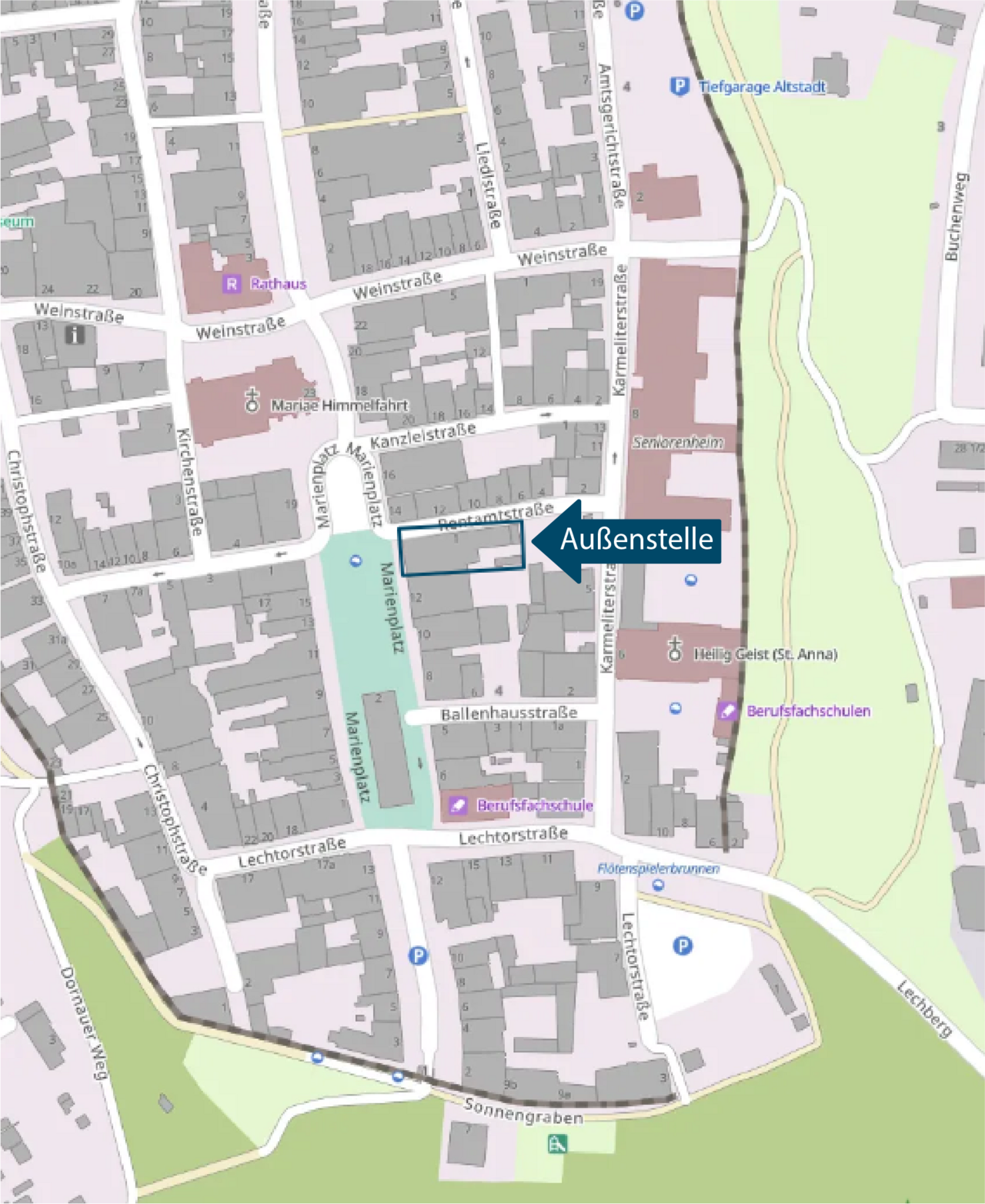  Stadtplan Schongau, Rentamtstraße